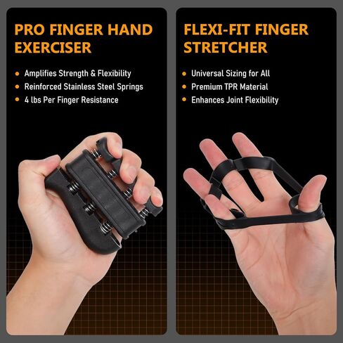 JKSHMYT Grip Strength Trainer Kits (5 Pack), Adjustable Resistance Forearm Strengthener, Hand Gripper Strengthener for Muscle Building and Injury Recovery for Athletes in Kuwait