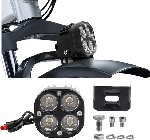 مجموعة المصابيح الأمامية لقوة RAD/لـ RADMINI/لـ RADROVER/لـ RADEXPAND/لـ RADRUNNER ، مصباح LED 6000K LED ، مصباح أمامي مقاوم للماء أربعة مصابيح واضحة ، إكسسوارات RAD in Saudi Arabia