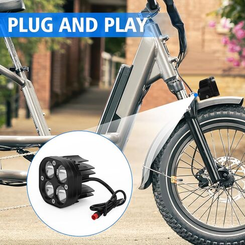 مجموعة المصابيح الأمامية لقوة RAD/لـ RADMINI/لـ RADROVER/لـ RADEXPAND/لـ RADRUNNER ، مصباح LED 6000K LED ، مصباح أمامي مقاوم للماء أربعة مصابيح واضحة ، إكسسوارات RAD in Saudi Arabia