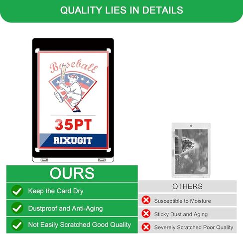 35PT 2-Card Black Border Magnetic-Holder - 5-Pack One Touch Magnetic Card Holder, 2-Card Magnetic Card Case, Card Protector for Game, Baseball Sports Cards, Fit for Standard Cards Storage and Display in Kuwait