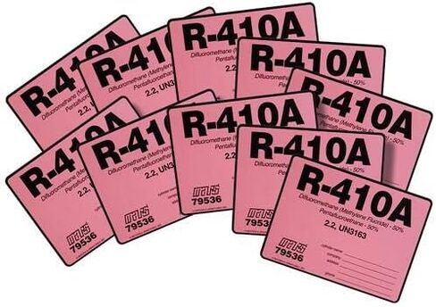 (10) Pack, MARS R-410A Cylinder Tank Labels (79536) in Saudi Arabia