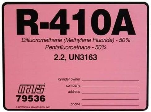 (10) Pack, MARS R-410A Cylinder Tank Labels (79536) in Saudi Arabia