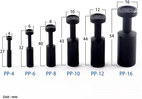 5pcs/lot pneumatic الأنبوب الأنبوب الأنبوب نهاية كوب هواء الضغط على موصل بلاستيك pp 4/6/8/10/12mm (4mm-5pcs) in Saudi Arabia