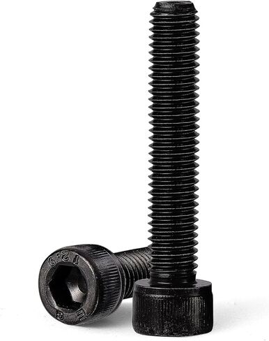 M10-1.5 x 20mm 10pcs Hex Socket Head Cap Screws Bolts, 12.9 Grade Alloy Steel, Black Oxide Finish, Metric Allen Drive, Full Thread in Kuwait