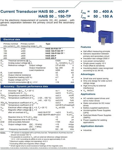 HAIS200-P Current Sensor Effect Transformer 200A Open-Loop in Saudi Arabia