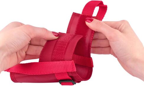 collardirect 2 -pcs مجموعة الكلب - غطاء قابل للتعديل نايلون نايلون الكلب الغطاء حارس حارس للكلاب الصغيرة والمتوسطة والكبيرة ، مضغ ، النباح والعض - الأسود والأحمر (2 أسود ، L/XL) in Saudi Arabia