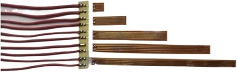 10pc Solder Free Pressure Gauge Concrete BX120 0.5AA-20AA Strain Gauge Sensor Foil Type Resistance Strain Gauge Wire 30CM(BX120-20AA) in Saudi Arabia