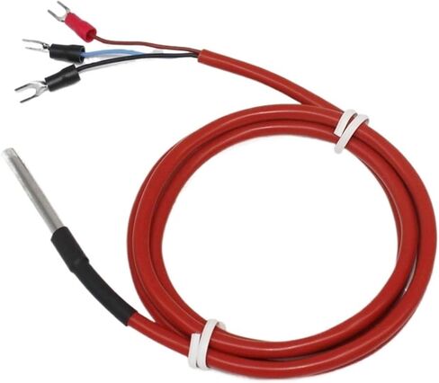 -100'C~150'C PT100 Temperature Sensor RTD Sensor Thermal Resistance with Silicone Cable(5m Sensor Cable) in Saudi Arabia