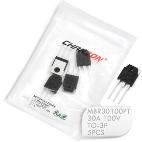 (Pack of 5 Pieces) Chanzon MBR30100PT Schottky Barrier Rectifier Diodes 30A 100V TO-3P (TO-247AD) 30 Amp 100 Volt in Kuwait