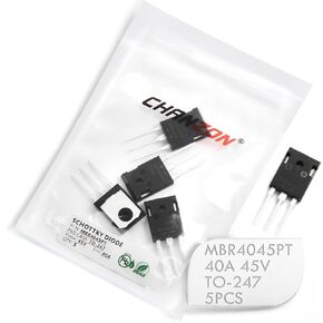 (حزمة من 5 قطع) Chanzon MBR4045PT Schottky Barrier Rechifier Diodes 40a 45v to-247 (to-247ad) 40 amp 45 volt in Kuwait