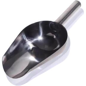 1pcs أخذ عينات من الفولاذ المقاوم للصدأ عينات ملعقة المجرفة مختلفة حجم الجليد متعدد الأغراض (قاع مسطح 25 سم) in Kuwait