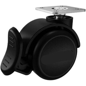 5 قطع/الكثير من 2 بوصة أثاث عجلات العجلة المسمار العجلة سوداء الفرامل وملحقات عجلة كرسي المكتب (M8- مع الفرامل) in Kuwait