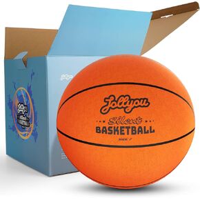 Silent Basketball Size 7 (29.5"), Airless Indoor Basketball for Quiet Dribbling Training, High-Bounce Foam Ball in Gift Box, Non-Compressed Packaging in Saudi Arabia