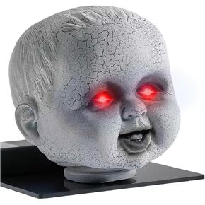 Creepy Doll Head Paranormal Ghost Spirit Communication Tool Equipment EMF Device Ghost Hunting Detection Equipment (red) in Saudi Arabia