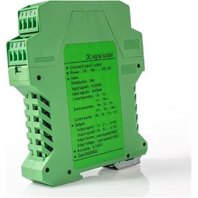 Signal isolator power supply current transmitter 4-20mA to 0-10V isolator distribution signal distributor 4-20mA analog isolation 0-5V(2 input 2 output,INPUT 0-10V_DC24V POWER SUPPLY_OUTPUT 4-20MA) in Saudi Arabia