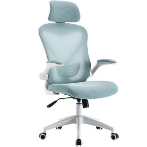 Office Chair Ergonomic Office Chair Swivel Chair Task Chair Desk Chair Lumbar Support, Breathable, Thick Seat Cushion and Adjustable Headrest Home Office Desk Chairs(Blue) in Saudi Arabia