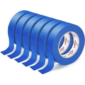 4 Rolls Blue Painters Tape ، شريط إخفاء مميز ، شريط طلاء للأغراض متعددة الأغراض ، الرسم ، الحرف اليدوية DIY (0.94 بوصة × 22 ياردة) يحمي الأسطح ، الإزالة السهلة ، إجمالي 88 ياردة in Kuwait