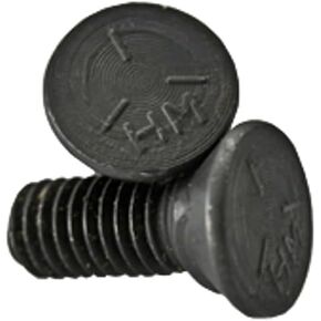 3/8"-16 x 2 Plow Bolts, No. 3 Head, Grade 5, Fully Threaded, Plain, 25 Pack in Kuwait