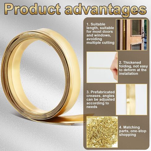 Zonon Spring Bronze WeathersTripping ، ختم معدني للأبواب أو النوافذ مع طفرات متزايدة (1.2 بوصة × 425.2 بوصة) in Saudi Arabia