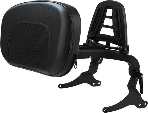 Motorcycle Multi Purpose Rider/Passenger Sissy Bar Backrest with Luggage Carrier Rack Adjustable Rotatable Back Cushion Pad for Harley Touring Street Road Electra Glide Road King 2009-2013 Black in Saudi Arabia