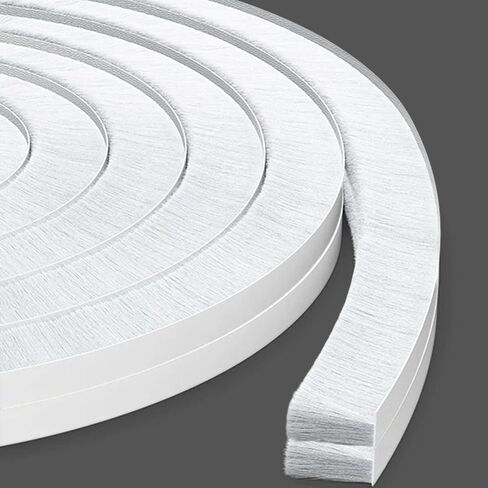 Weather Stripping Door Window Seal Strip 33 Ft, Selfadhesive Strong Adhesion, soundproofing, Draft Blocker, Dustproof, Suitable for Doors and Windows Cabinet Doors, 0.2 Inch Thick, White in Kuwait