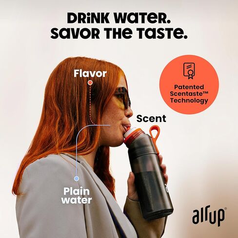 Air Up® Water Bottle (22 أوقية) للمدرسة ، الرياضة ، صالة الألعاب الرياضية | يتضمن 5 قرون الرائحة والقش | زجاجة بنكهة باللون الرمادي - أيضًا للأطفال ، الأولاد ، الفتيات | لا سعرات حرارية وخالية من السكر ومناسبة للكربنة in Kuwait