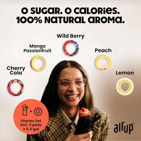 Air Up® Water Bottle (22 أوقية) للمدرسة ، الرياضة ، صالة الألعاب الرياضية | يتضمن 5 قرون الرائحة والقش | زجاجة بنكهة باللون الرمادي - أيضًا للأطفال ، الأولاد ، الفتيات | لا سعرات حرارية وخالية من السكر ومناسبة للكربنة in Kuwait