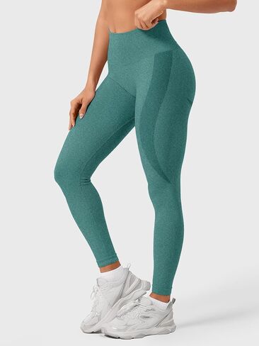 HIGORUN Women Seamless Leggings Smile Contour High Waist Workout Gym Yoga Pants in Kuwait