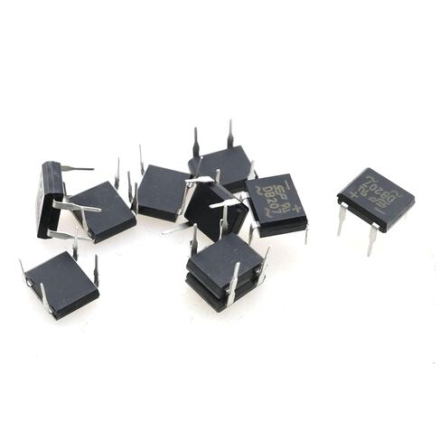 Taodan 10pcs Bridge Diode Diode Rectifier Cacket SMT Direct Direct Dip-4 مرحلة واحدة من 4 دن-دبوس سيليكون إلكتروني للوحات الدوائر المطبوعة in Saudi Arabia