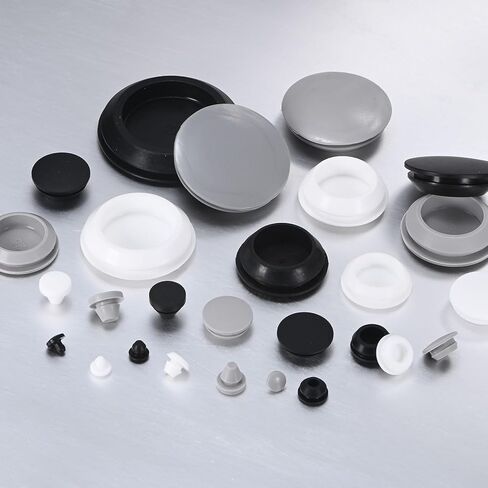 4 عبوات مقابس ثقب السيليكون ، المفاجئة في سدادات ثقب القفل لثقب 35-38 مم ، مستديرة الثقب المقابس المطاط في المطبخ الحاجز سدادات الختم مقاومة للماء [أبيض] in Kuwait