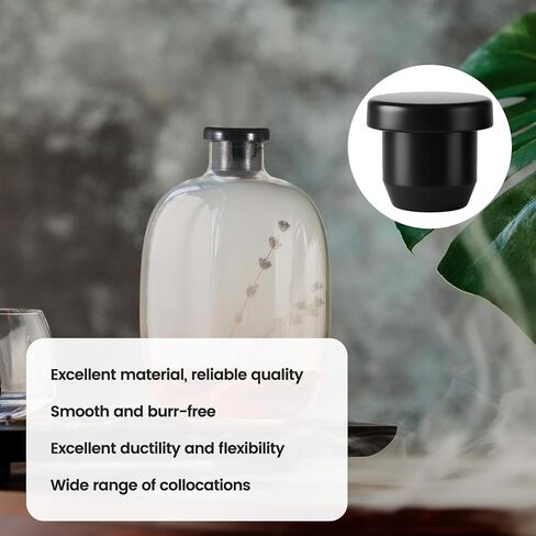 5 Sizes 50 Pcs Silicone Hole Plug Black Rubber Waterproof Hole End Covers Round Rubber Panel Seal Cover Flush Type Panel Plugs for Bottles Pipes Flower Pots in Saudi Arabia