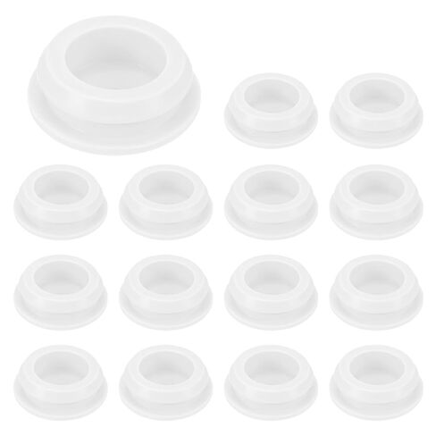 4 عبوات مقابس ثقب السيليكون ، المفاجئة في سدادات ثقب القفل لثقب 35-38 مم ، مستديرة الثقب المقابس المطاط في المطبخ الحاجز سدادات الختم مقاومة للماء [أبيض] in Kuwait