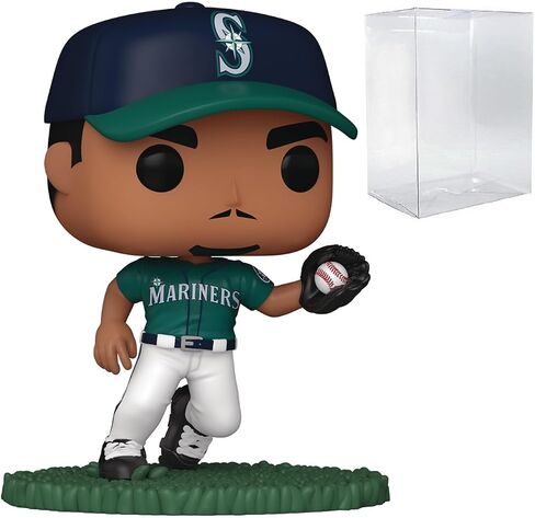 POP MLB: Mariners - Julio Rodriguez Funko Vinyl Figure (Bundled with Compatible Box Protector Case), Multicolor, 3.75 inches in Saudi Arabia