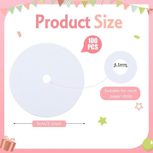 Honeydak 100 Pcs Round Cake Pop Boards 2 Inch Mini Cake Base Cardboards for Cupcakes Pastries Desserts Parties Wedding in Saudi Arabia