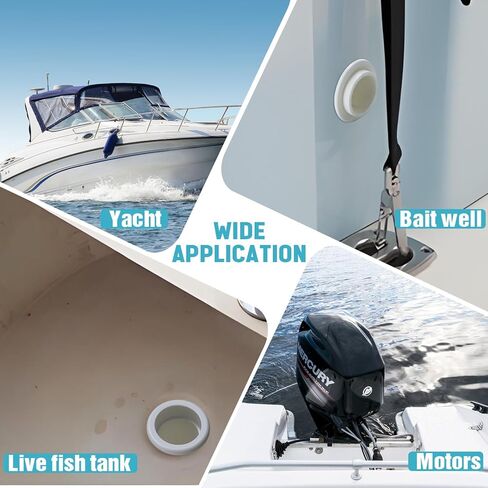 2 Sets Adjustable Splashwell Drain Pipe Fits 1-1/4 in Opening Plastic Livewell Overflow Drain Pipe for Boat Water Marine Splashwell Livewell Overflow Transom Installation in Saudi Arabia