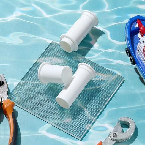2 Sets Adjustable Splashwell Drain Pipe Fits 1-1/4 in Opening Plastic Livewell Overflow Drain Pipe for Boat Water Marine Splashwell Livewell Overflow Transom Installation in Saudi Arabia