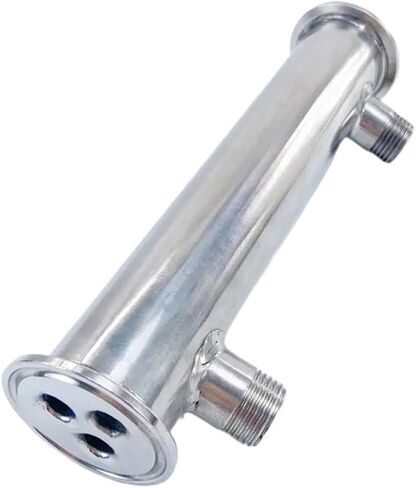 Dephlegmator المكثف 1.5 "(38 مم) OD50.5 ، الفولاذ المقاوم للصدأ 304 المكثف 450mm ، 3 أنابيب داخل المعرف 8 مم ، سلسلة التوصيل الخارجي NPT 1/2" in Saudi Arabia