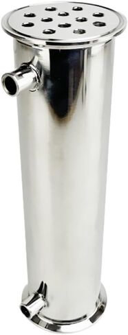Condenser Dephlegmator 3"(76mm) OD91mm Dephlegmator/Distillation Condenser with 1/4" Female Thred,12 Pipes Inside/ID 8mm,Lenght 300mm, Reflux, SS304 in Saudi Arabia