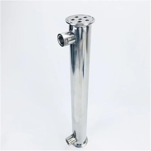 Condenser Dephlegmator 2"(51mm) OD64mm,Stainless Steel304 Condenser 450mm,6 Pipes Inside ID 8mm,Connection Female Thread 1/2" in Saudi Arabia