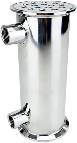 Condenser Dephlegmator 3" OD91mm, Sanitary Dephlegmator/Condenser with 1/2" Female Thread,15 Pipes Inside ID 8mm,Lenght 200mm,SS304 in Saudi Arabia