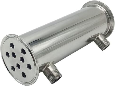 Condenser Dephlegmator 2.5 Inch Condenser, 63mm (OD77.5mm) Iength 200mm for Distillation Reflux Device in Saudi Arabia
