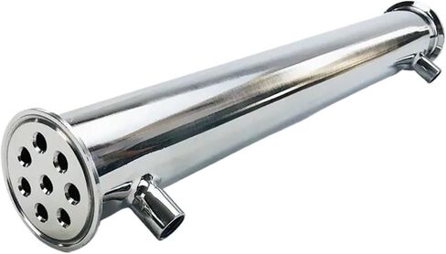 Condenser Dephlegmator 2" 51mm(OD64mm) Distiller Condenser, Reflux,Dephlegmator, Length 400mm,with 1/4" Female Thread,Sanitary Steel 304 in Saudi Arabia