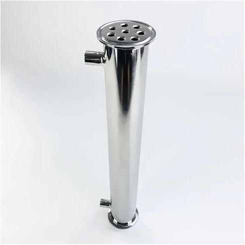 Condenser Dephlegmator 2" 51mm(OD64mm) Distiller Condenser, Reflux,Dephlegmator, Length 400mm,with 1/4" Female Thread,Sanitary Steel 304 in Saudi Arabia