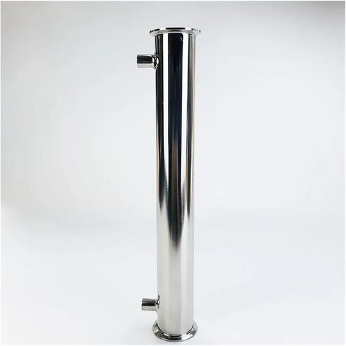 Condenser Dephlegmator 2" 51mm(OD64mm) Distiller Condenser, Reflux,Dephlegmator, Length 400mm,with 1/4" Female Thread,Sanitary Steel 304 in Saudi Arabia