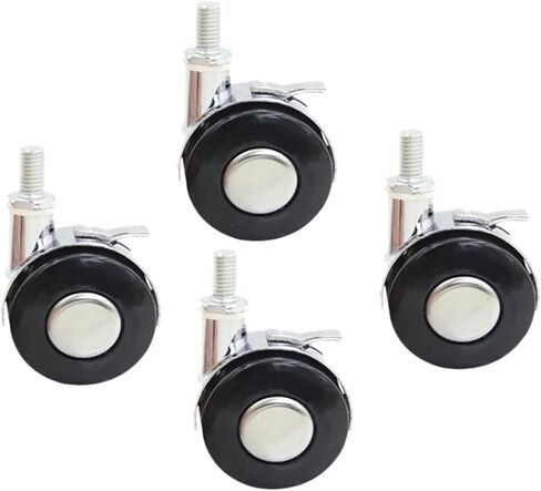 4 عبوات Universal Universal Universal Wheel 1.5 بوصة سبيكة صامتة سبيكة القهوة بكرة الكمبيوتر بكرة الكمبيوتر M8 in Kuwait