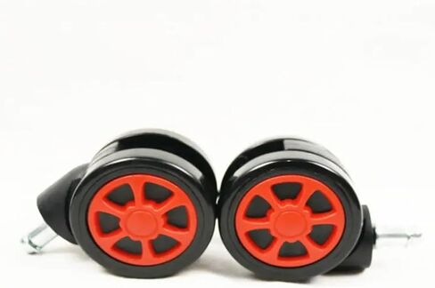 عجلات مكاتب الأثاث 60 مم عجلات كبيرة ملونة على غرار عجلة السيارة (الأزرق) in Kuwait