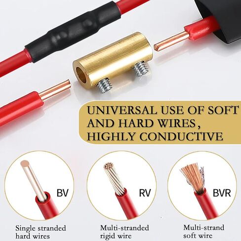 35pcs 4 ، 6 ، 8 ، 10awg موصلات سلكية ، محطة توصيل الأسلاك السريعة ، موصل سلك موصل الدائرة مع 70 مسامير ، 35 أنبوب تقليص الحرارة و 3 وجع ، للأجهزة المنزلية وصناعة الطاقة in Kuwait