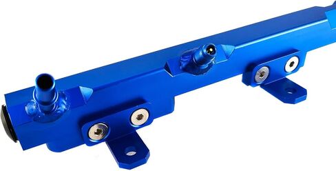 1Pcs Billet Aluminum Fuel Rail Compatible with 1997-2001 Jeep Wrangler/TJ/Cherokee & 1995-2004 Jeep Grand Cherokee 4.0L L6 Gas 96 97 98 99 00 01 02 03 04 (Silver) in Kuwait