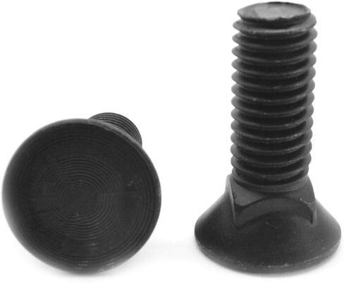 3/8 "-16 × 2 الخيط الخشن الصف 5 محراث الترباس #3 رأس مسطح متوسط ​​الكربون الصلب أكسيد الأسود PK 600 in Saudi Arabia
