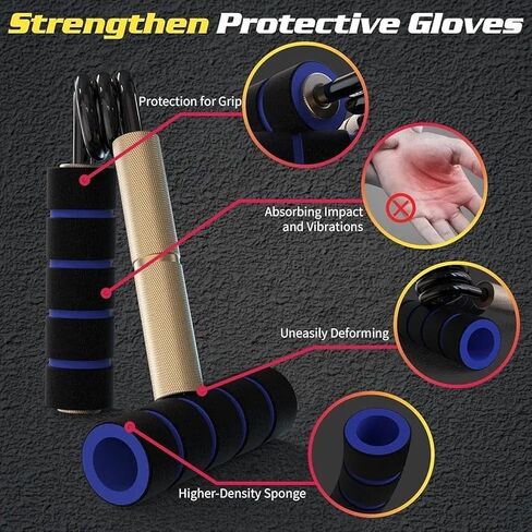 Grip Strength Trainer Set – 6 Pack Adjustable Hand Grippers with Non-slip Handles for Forearm,Wrist,Finger Strength-Strengthener Kit for Fitness,Rehab and Athletes in Saudi Arabia